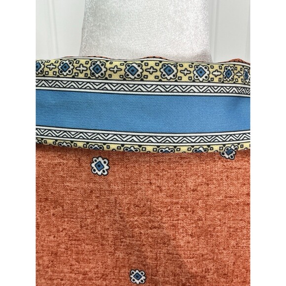 VTG 60s Fashion Nancy Greer NY Shirt Waist Dress A Line Moroccan Print Sz 16 - Picture 11 of 16